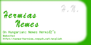 hermias nemes business card